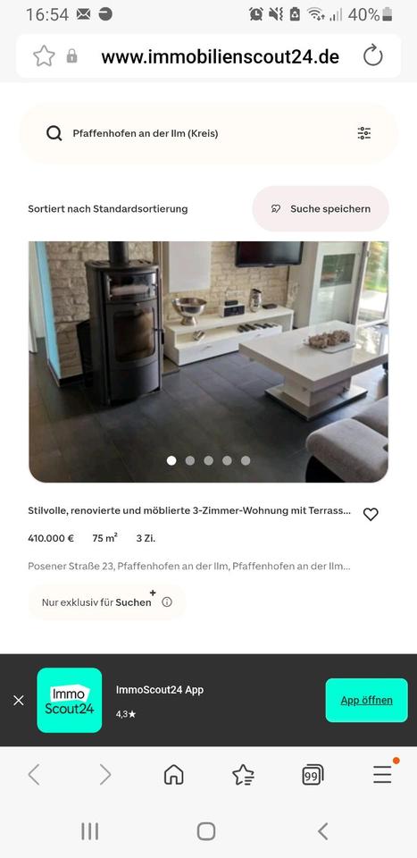 Thumbnail-Stilvolle, renovierte u. möblierte 3-Zi.-Whg.mit GartenTerrasse