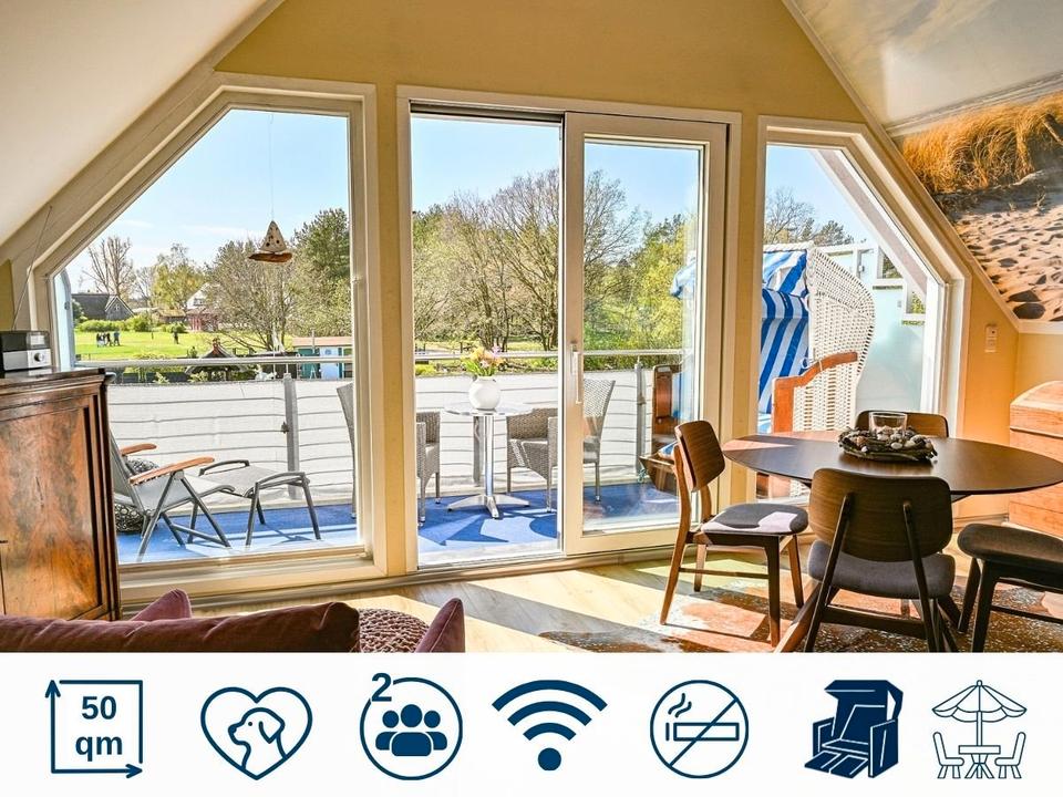Thumbnail-Ferienwohnung Darß am Wald ruhig Balkon Hund erlaubt 2 Personen