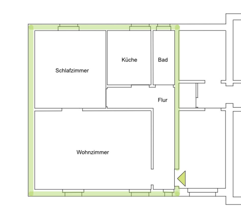 Thumbnail-2-Zi.-Wohnung nahe Hanseplatz zu vermieten