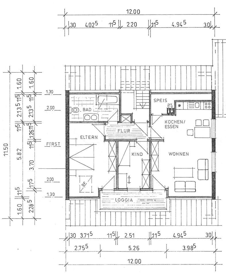 Thumbnail-2,5-Zimmer-Dachwohnung mit Loggia in Igersheim