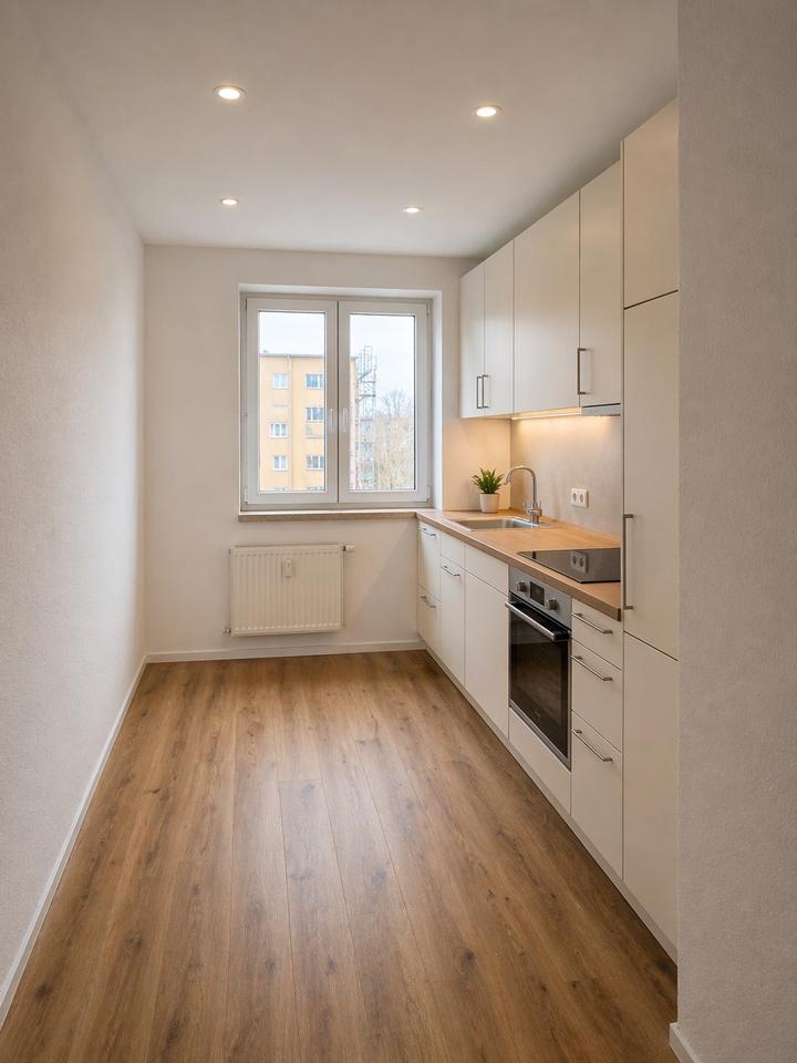 Thumbnail-Frisch renovierte 4-Raumwohnung mit Einbauküche