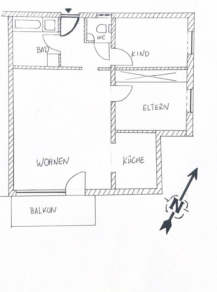 Thumbnail-Provisionsfreie, leerstehende und bezugsfreie, Wohung mit Balkon