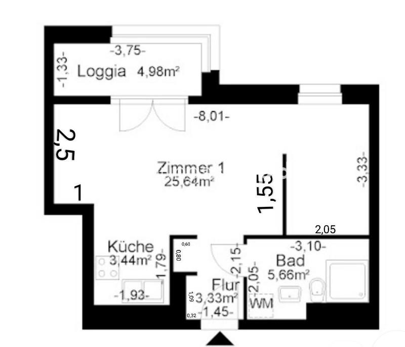 Thumbnail-Wohnungsswap - 1 Zimmer, 40 m² - Reichsstraße, Berlin