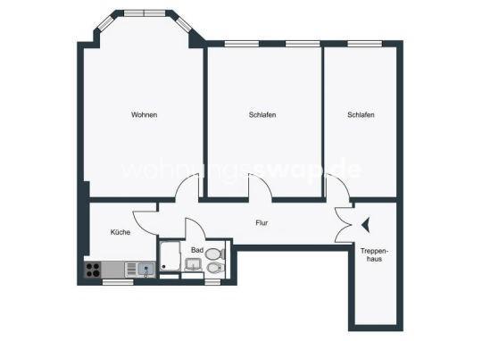 Thumbnail-Wohnungsswap - 3 Zimmer, 79 m² - Mittenwalder Straße, Kreuzberg, Berlin