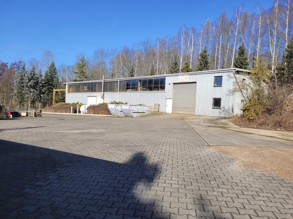 Thumbnail-Gewerbehalle Lagerhalle Produktion Außenfläche + Hallenkran