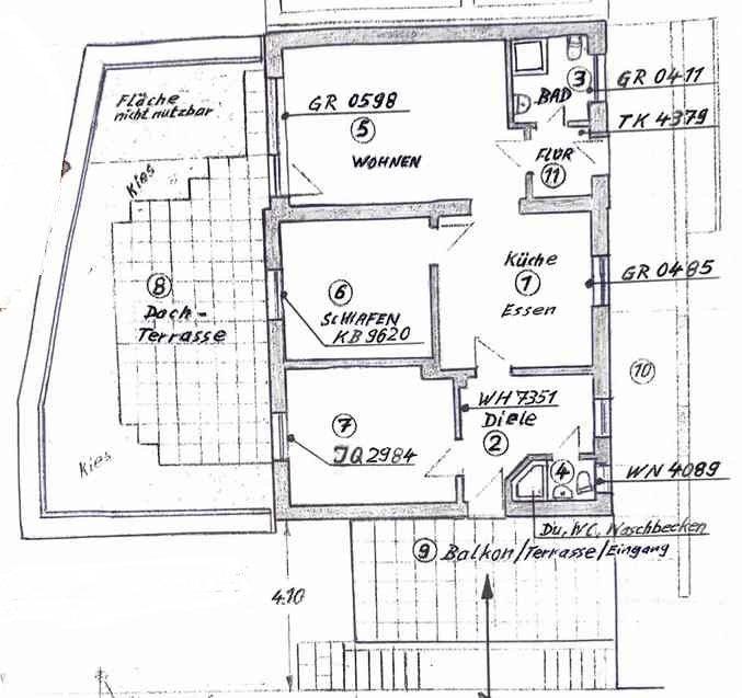 Thumbnail-Große 3-Zimmer-Wohnung mit Dachterrasse & Doppelgarage – ruhige L