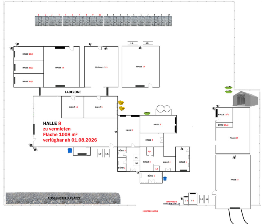 Thumbnail-Vielseitig nutzbare Gewerbehalle 1008 m² zu vermieten - 89551 Königsbronn - verfügbar ab 01.08.2026