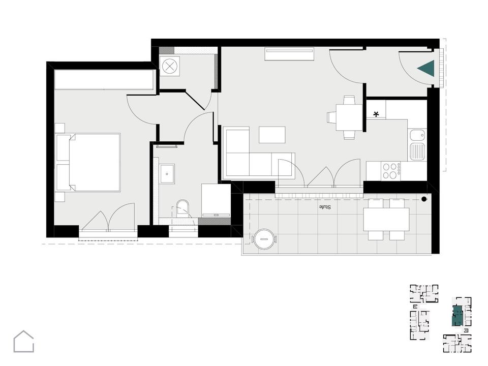 Thumbnail-Neubau - Moderne 2-Zi.-Whg. mit EBK, FBH, KFZ-TG | AD01_5C