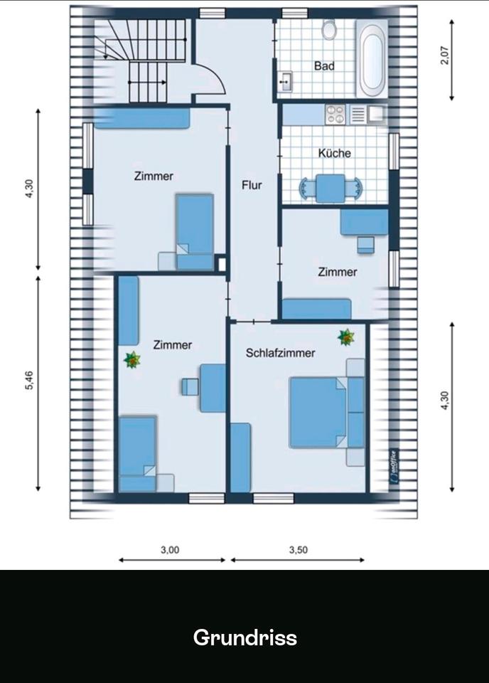 Thumbnail-Helle 3,5Zi DG Wohnung am Herminghauspark