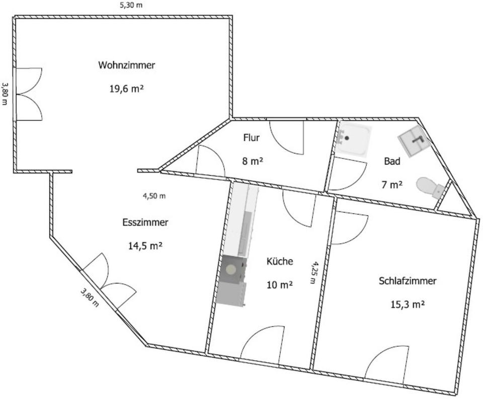 Thumbnail-Sanierte 2-Raum Wohnung in Waldheim