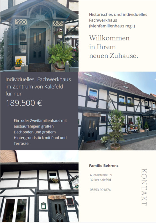 Thumbnail-Historisches, individuelles Fachwerkhaus in Kalefeld *ohne Makler