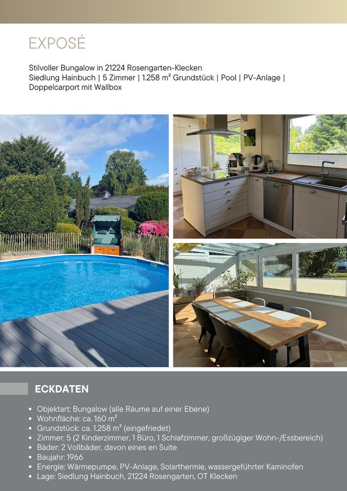 Thumbnail-Großer Bungalow mit Pool & Wintergarten - Klecken von privat