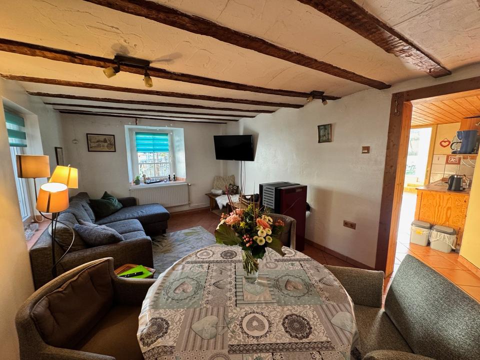 Thumbnail-Knusper Fachwerk Ferienhaus in der Eifel, mit eingezäunten Garten