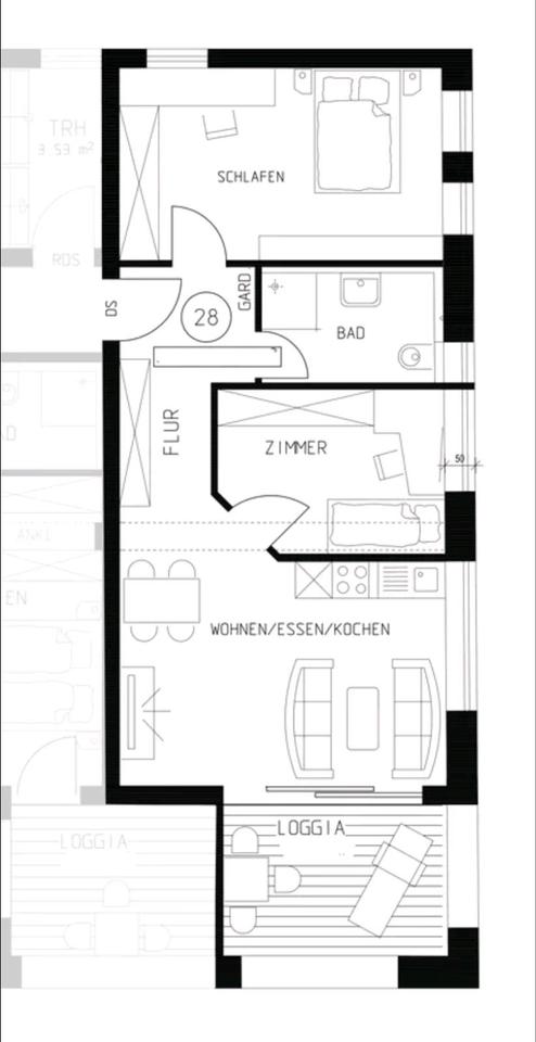 Thumbnail-Exklusives Wohnen: 3-Zimmer Wohnung mit Loggia- Erstbezug