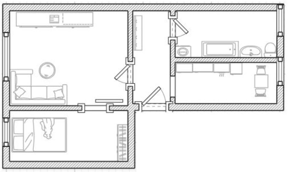 Thumbnail-ruhige und helle 2-Raumwohnung