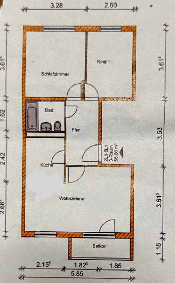 Thumbnail-Wohnung zu vermieten, Magdeburg Neustädter Feld