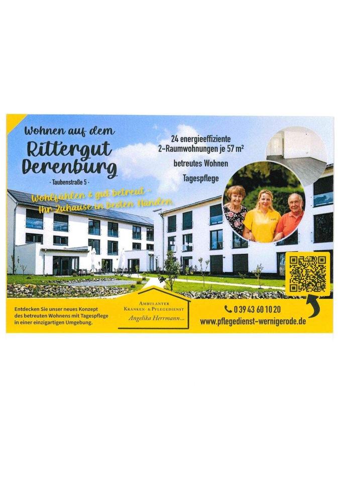 Thumbnail-Betreutes Wohnen mit Tagespflege im Rittergut in Derenburg moderne, barrierefreie 2 Raumwohnungen