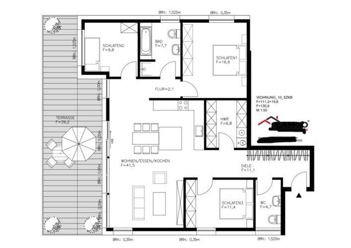 Thumbnail-Moderne 5-ZKB Penthouse Wohnung inkl. Außenstellplatz mit Wallbox