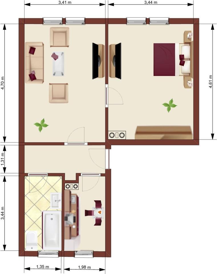 Thumbnail-2-Raum-Wohnung in Löbau Süd