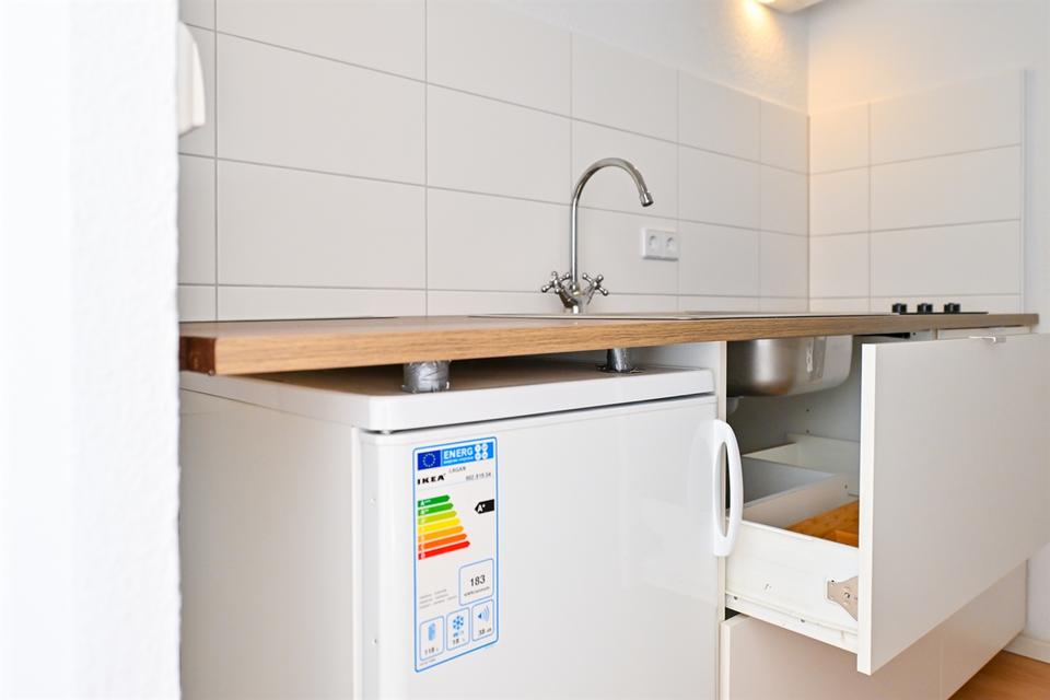 Thumbnail-Zuhause mit Extra. Wohnung mit Einbauküche und frisch saniertem Bad