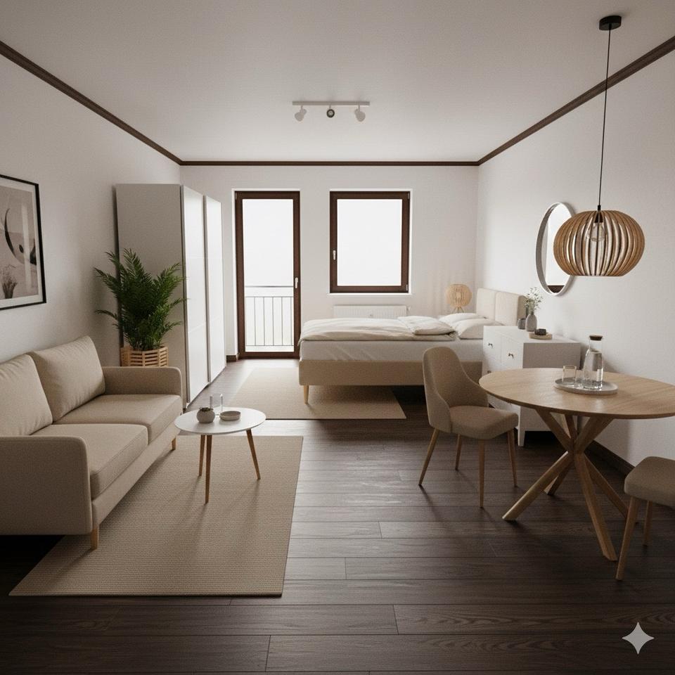 Thumbnail-Leimen: NEU möbliertes 1-Zimmer-Apartment mit Balkon in Top-Lage