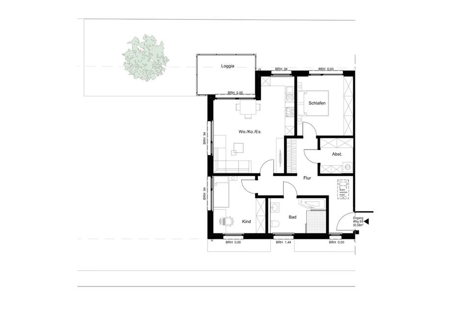 Thumbnail-3 Zimmer Wohnung mit Loggia–Erstbezug-Hörstel-Bevergern mit WBS!