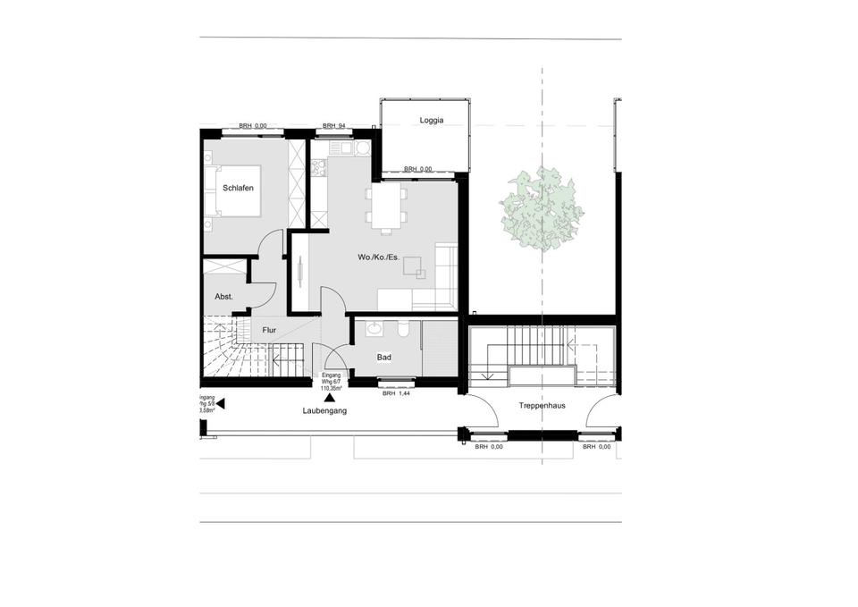 Thumbnail-4-Zimmer Maisonette-Wohnung m. Loggia–Erstbezug-NUR MIT WBS!