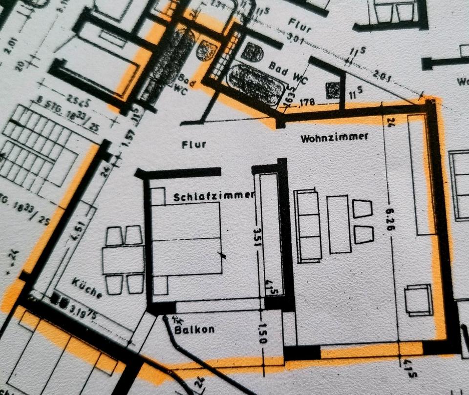 Thumbnail-Eine 2-Zimmerwohnung 63m2 für 670€kalt zu vermieten