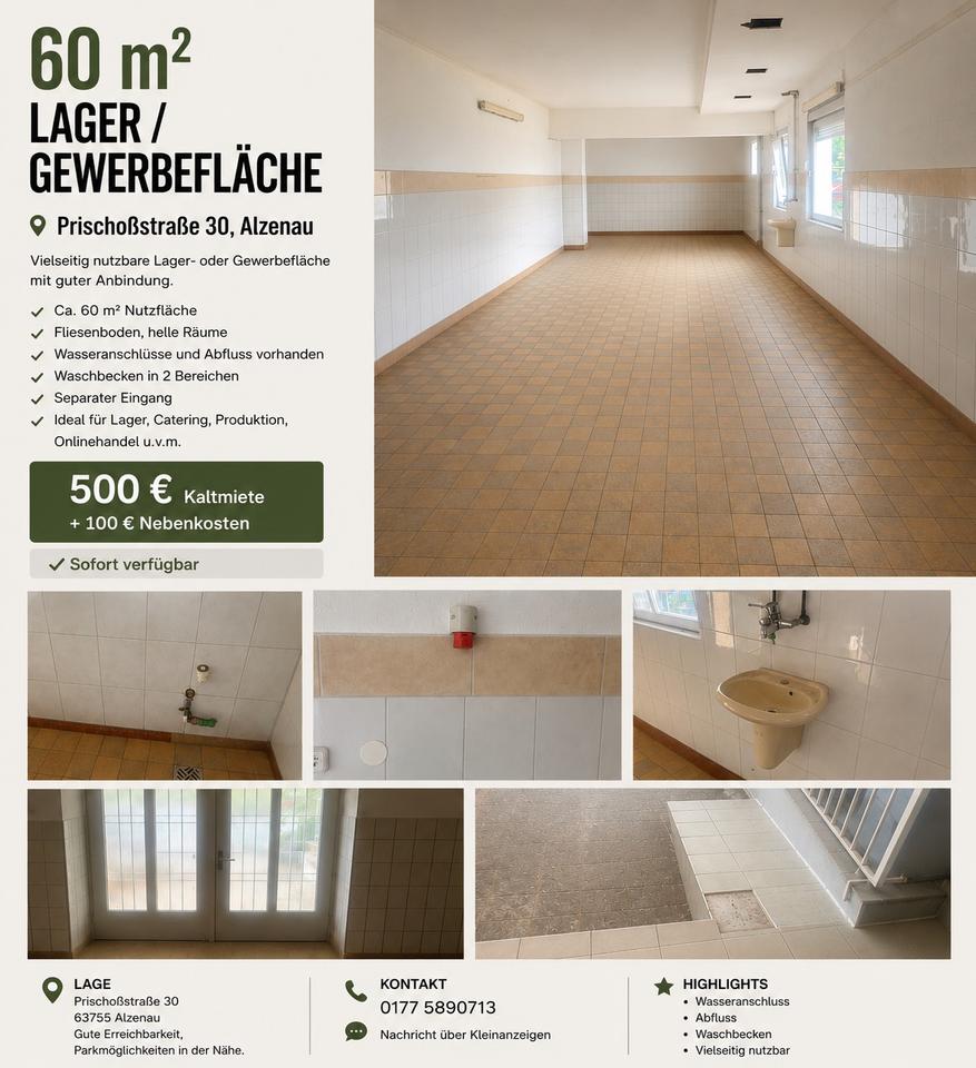 Thumbnail-60m² Lager Gewerbefläche in Alzenau – sofort verfügbar
