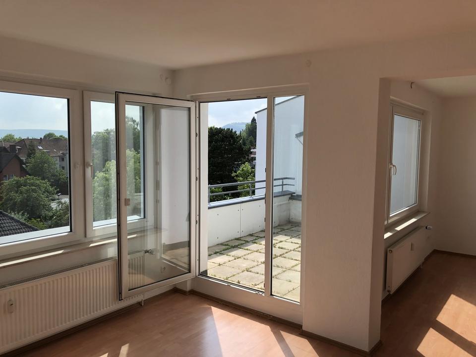 Thumbnail-ruhige, helle 2-Zimmer-Wohnung am Klüt mit Blick ins Wesertal