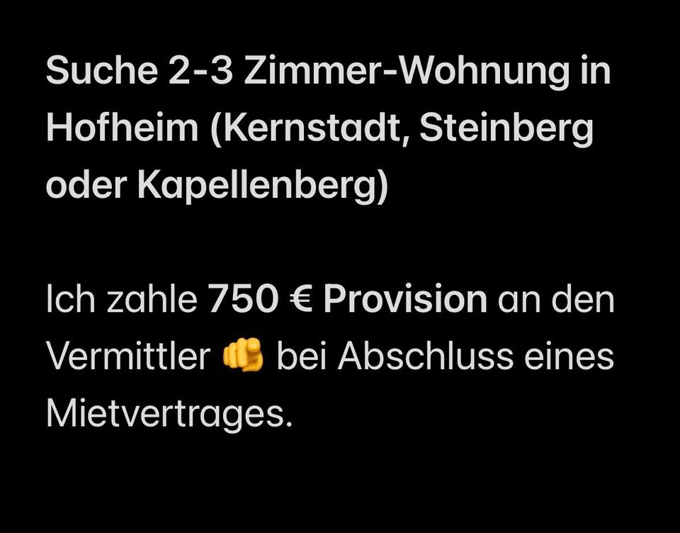 Thumbnail-750 Euro Prämie für 2-3 ZKB in Hofheim Kernstadt Steinberg