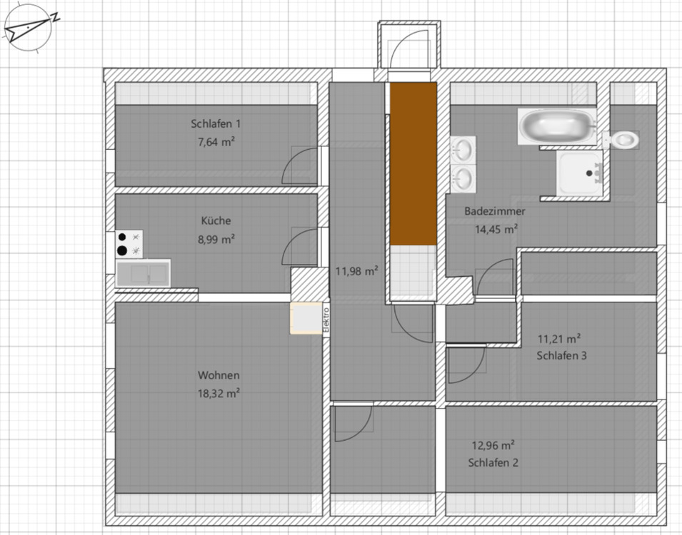Thumbnail-Hochwertige 4 Zimmerwohnung mit Garten in ruhiger ländlicher Lage