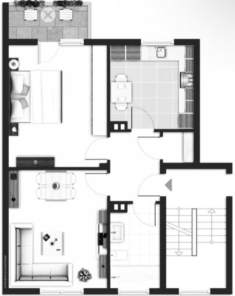 Thumbnail-Eigentumswohnung in Köln-Höhenberg auf 56m2 mit Balkon