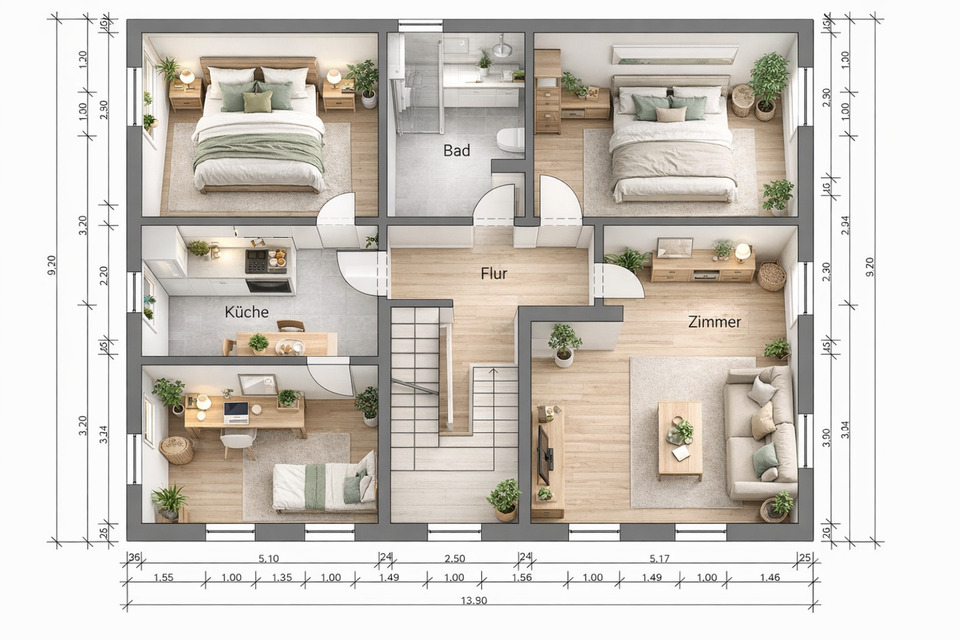 Thumbnail-WG Geeignet ! 5-Zimmer-Wohnung mit Gartennutzung in Kaufungen