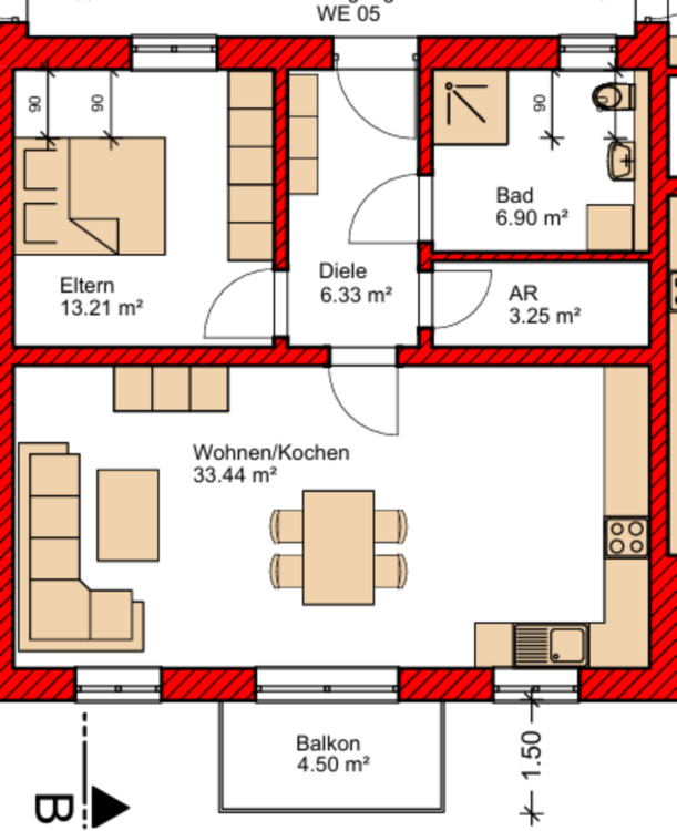 Thumbnail-Erstbezug: Moderne 2-Zimmer-Wohnung in DingolfingHöfen