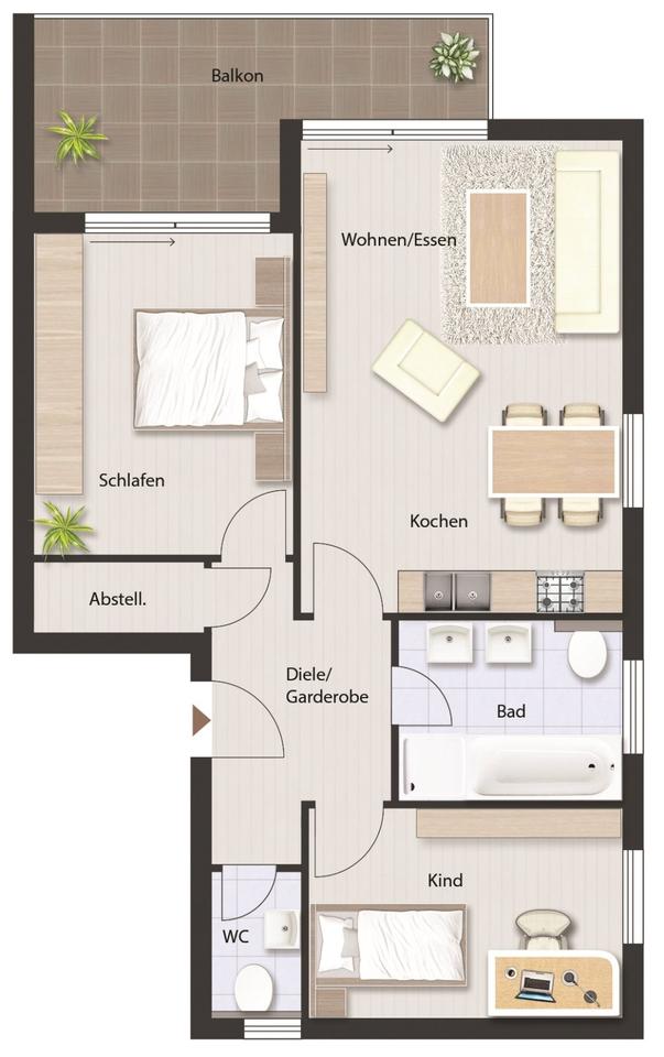 Thumbnail-Schöne Neubau Mietwohnung, barrierefrei, naturnahe