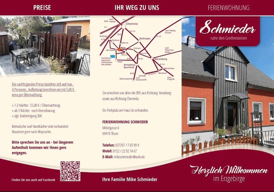 Thumbnail-Große Ferienwohnung im Erzgebirge nahe Greifensteinen,Urlaub,