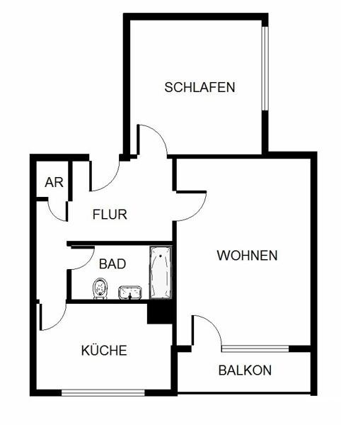 Thumbnail-Renovierte 2-Zimmer-Wohnung in zentraler Lage