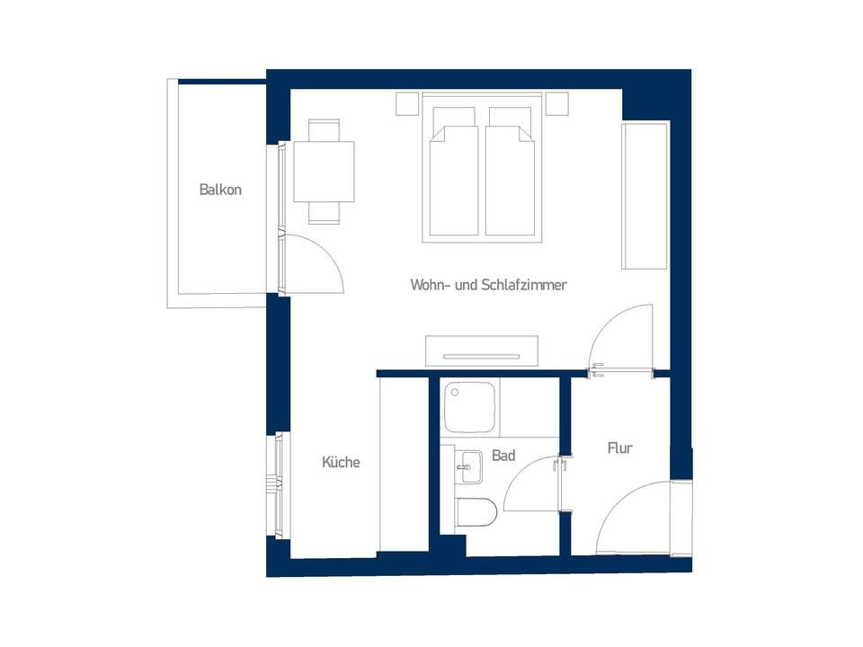 Thumbnail-Schicke 1-Zimmer-Wohnung im Herzen von Steglitz