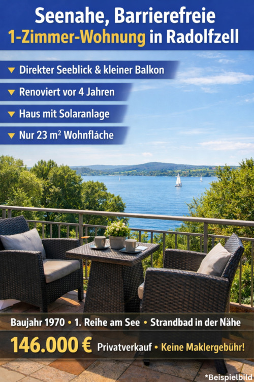 Thumbnail-1-Zimmer-Wohnung in Seenähe in Radolfzell