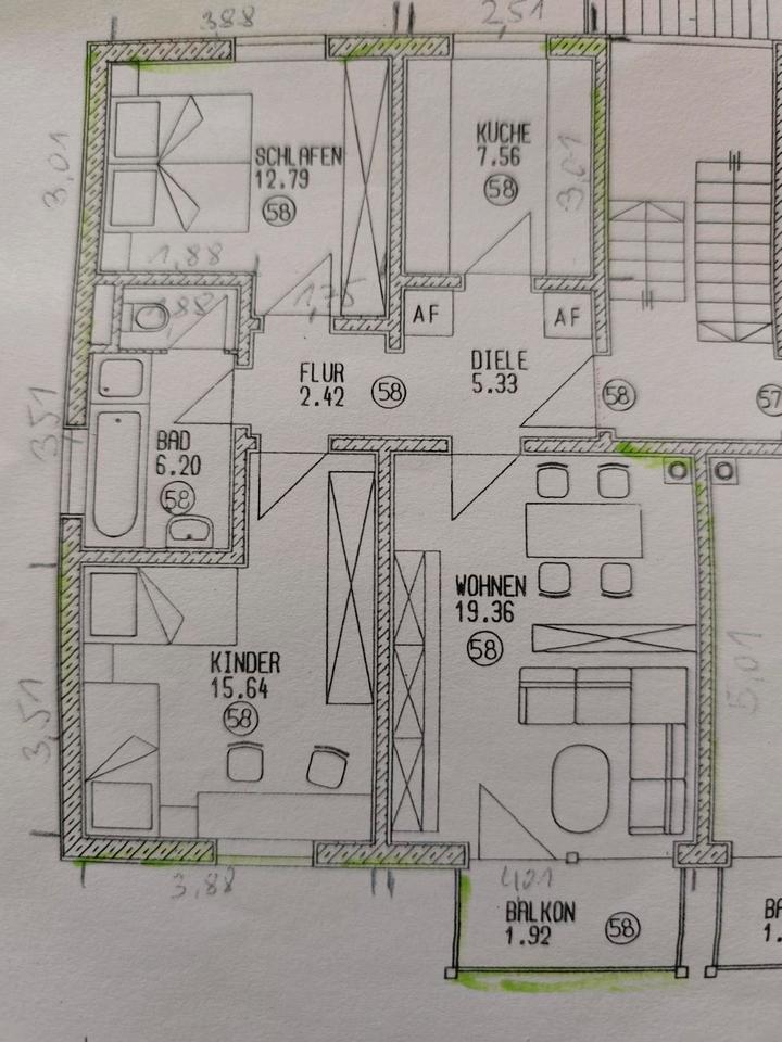 Thumbnail-3 Zimmer Wohnung in Tacherting