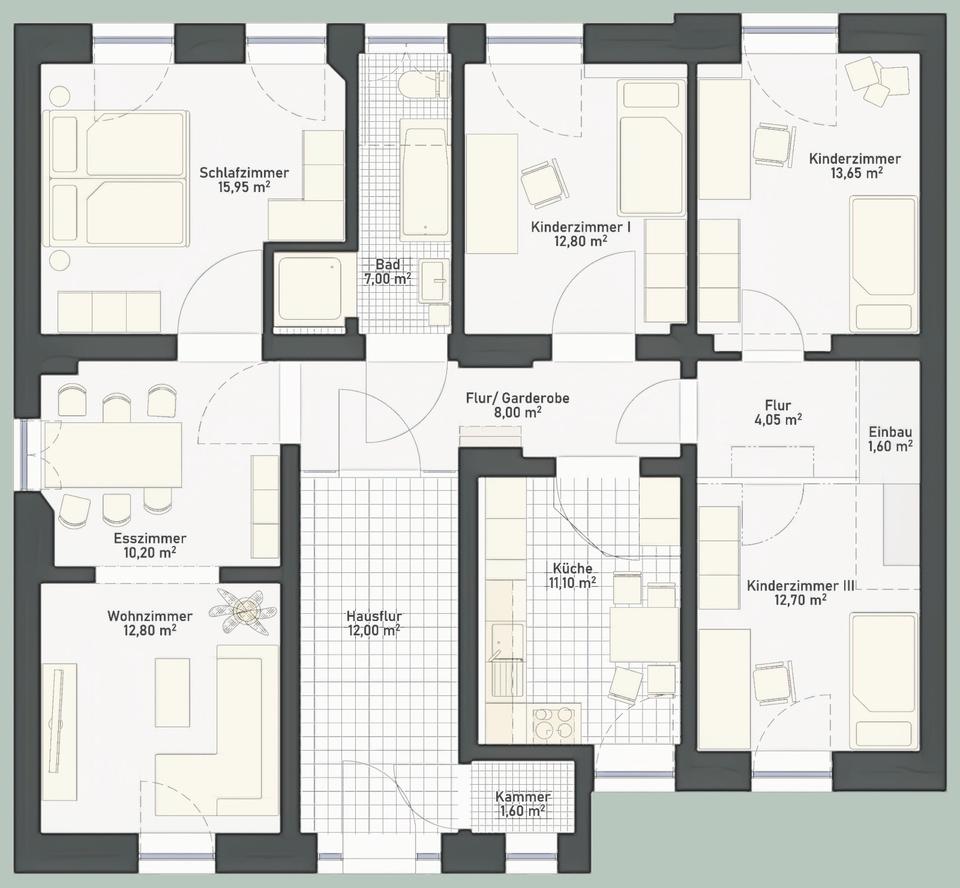 Thumbnail-Vielseitige Erdgeschosswohnung mit Garage und Garten