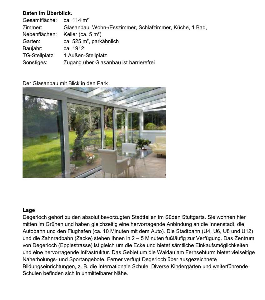 Thumbnail-Wohnung mit großem Garten in DegerlochHaigst - von privat zu
