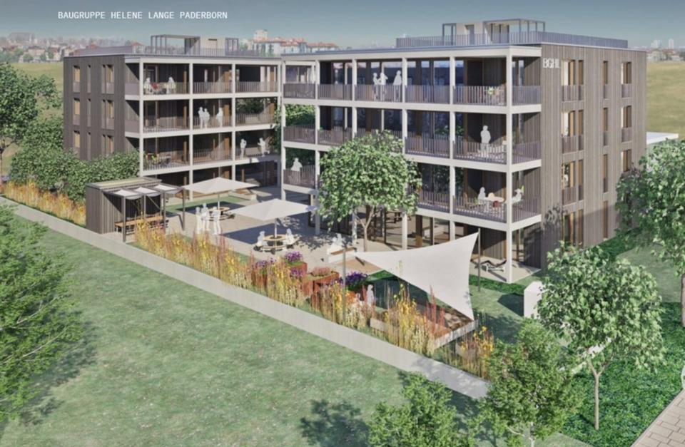 Thumbnail-2 Zimmer-Whg. 65 m2 Neubau in Paderborn Alanbrooke Genossenschaft