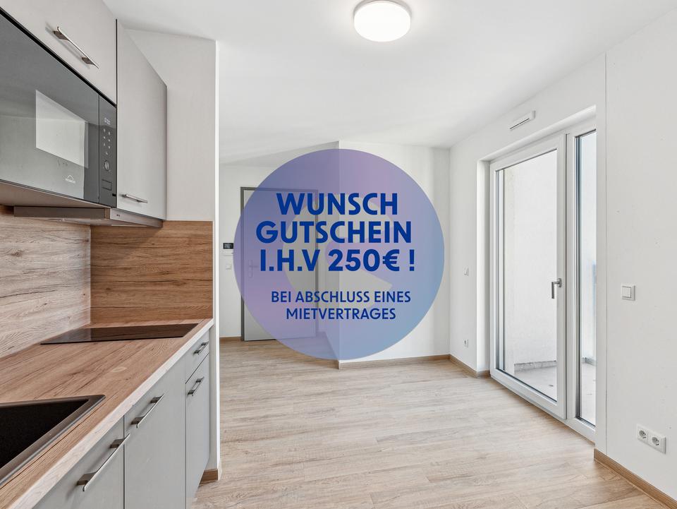 Thumbnail-Einziehen und 250 € sichern - Möbliertes 2-Zimmer-Studentenapartment mit großzügigem Balkon - Strom & Internet inklusive
