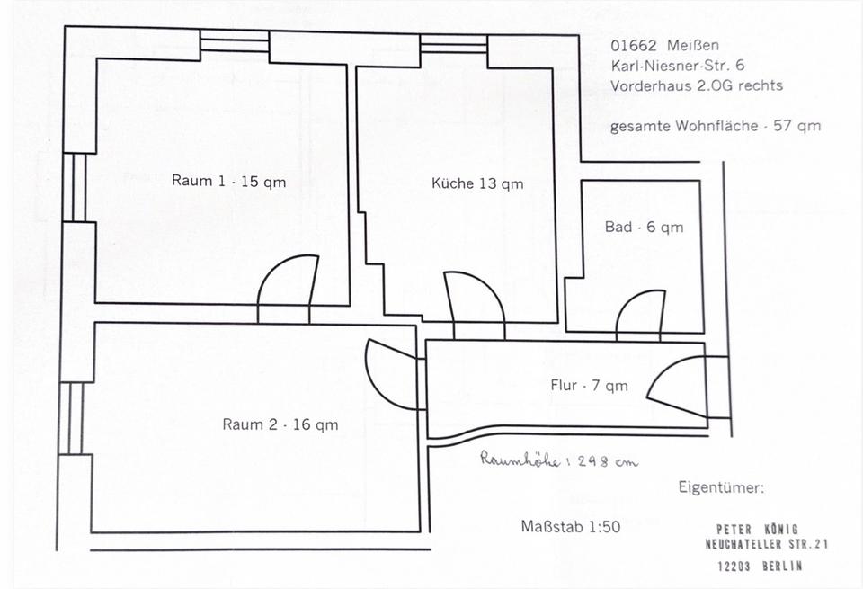 Thumbnail-gemütliche 2-Raum-Wohnung in Meißen