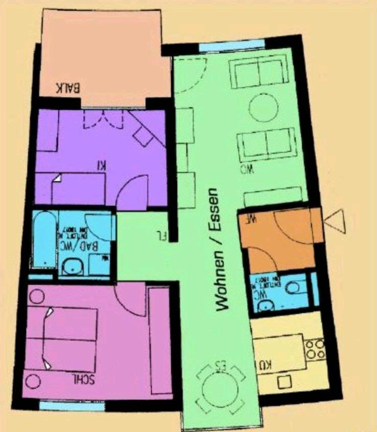 Thumbnail-Nachmieter für 3 Raum Wohnung mit Balkon Stellplatz