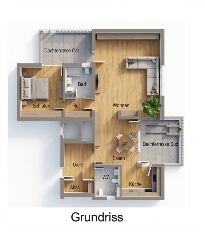 Thumbnail-Großzügige 98qm mit Teil Seesicht und Alpenblick