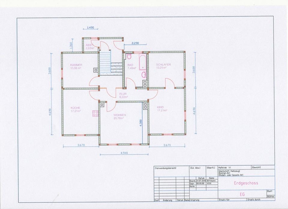Thumbnail-4-Raum-Wohnung im Zentrum von Sonneberg, 95m², mit Stellplatz