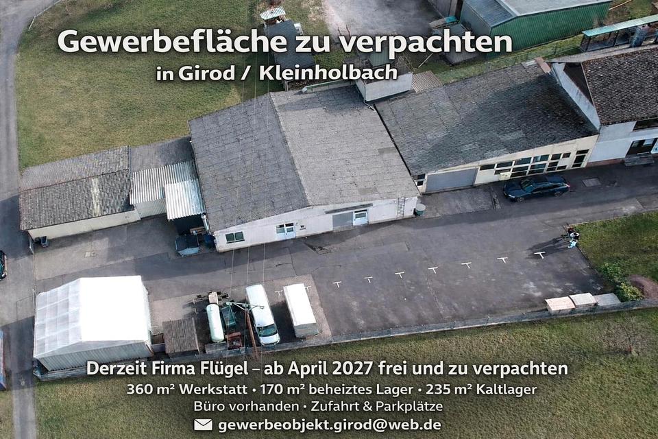 Thumbnail-Gewerbeobjekt in Girod ab 42027 neu zu verpachten.